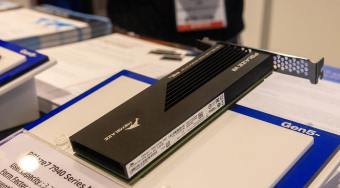Memblaze PCIe Gen5 NVMe SSDs at FMS 2023 Memblaze PBlaze7 7940 AIC At FMS 2023 3