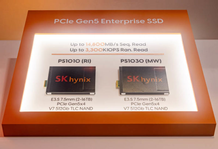 SK Hynix PS1010 And PS1030 E3.S V2 TLC PCIe Gen5 NVMe SSDs At FMS 2023 1