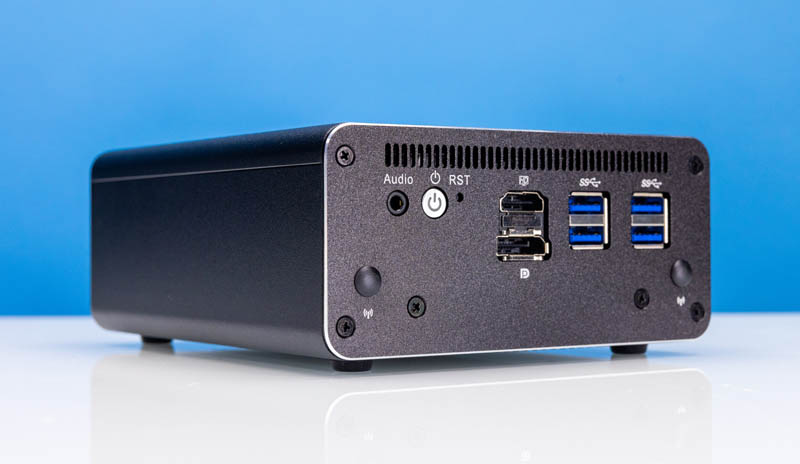 Topton 8x 2.5GbE Router Firewall Audio Display USB Angle