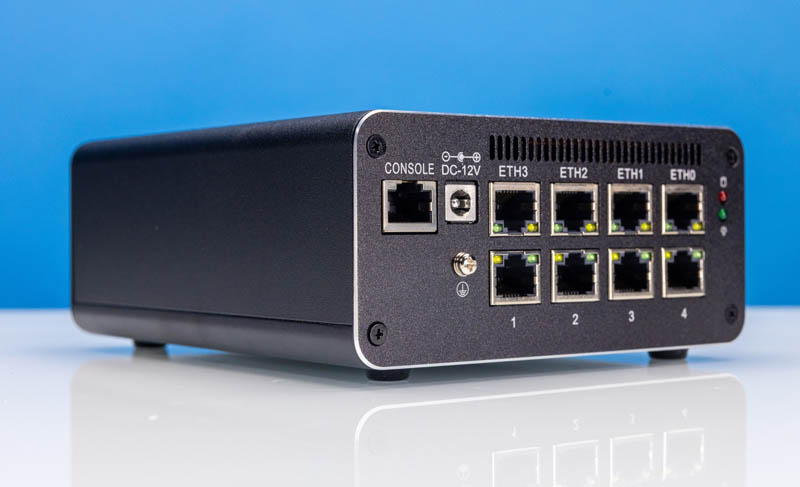 Topton 8x 2.5GbE Router Firewall Network Ports Angle