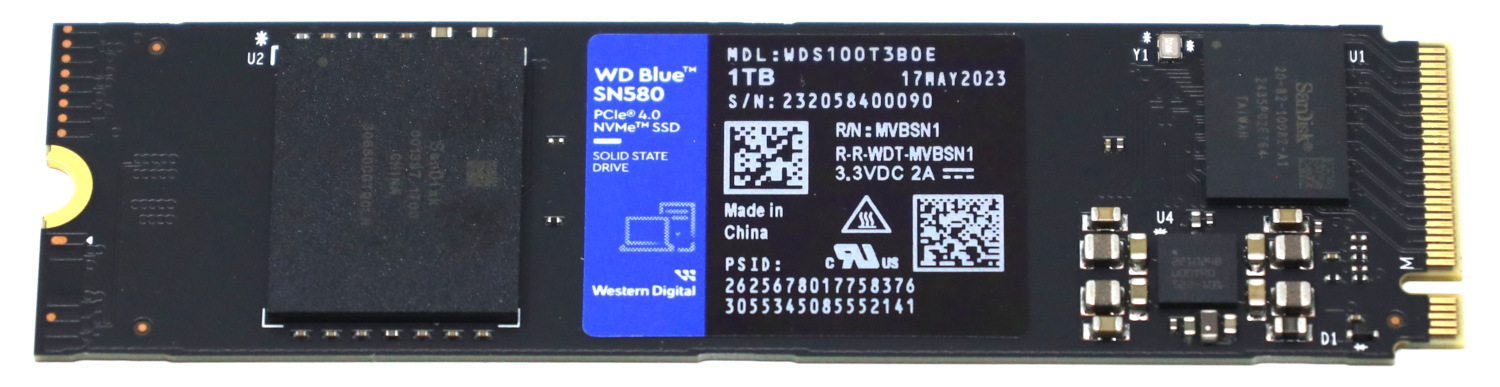 WD Blue SN580 1TB Front