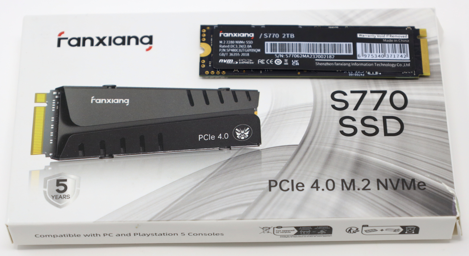 SSD Nvme Pcie Gen 4 Fanxiang S770 - 2To –