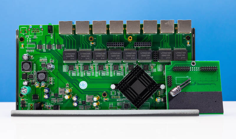 Sodola SL SGT108 P Internal Overview PoE Board Off