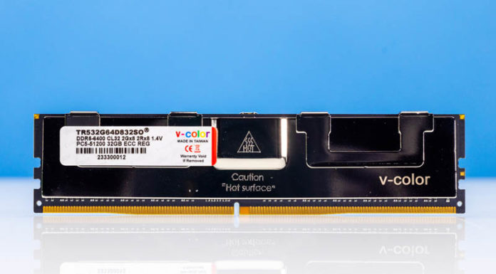 V-Color 256GB 8x 32GB DDR5-6400 RDIMM Kit Mini-Review V Color DDR5 6400 32GB ECC RDIMM Modules 5