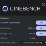 AMD Ryzen Threadripper Pro 7995WX Cinebench R24 MP Ratio