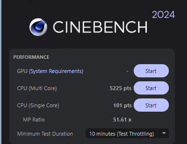 AMD Ryzen Threadripper Pro 7995WX Cinebench R24 MP Ratio