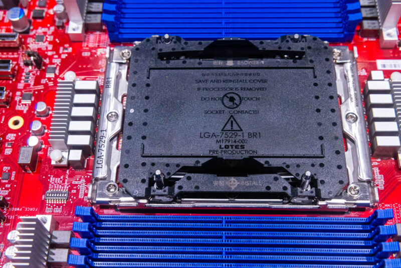 Intel LGA 7529 1 Socket Cover At OCP Summit 2023 1