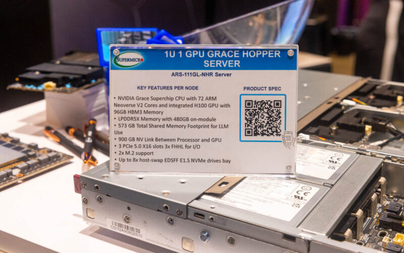 Supermicro ARS 111GL NHR NVIDIA Grace Hopper MGX Server At OCP Summit 2023 4