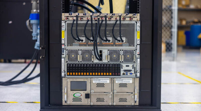 A Look at the Liquid Cooled Supermicro SYS-821GE-TNHR 8x NVIDIA H100 AI Server Supermicro Horizontal Manifold SYS 821GE TNHR And CDU 1