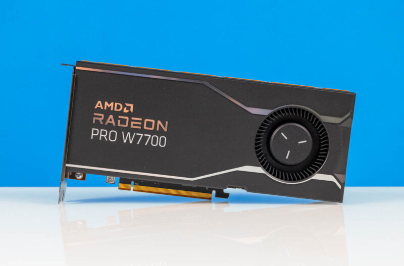 AMD Radeon Pro W7700 Front 1