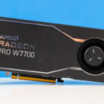 AMD Radeon Pro W7700 Front Close 1