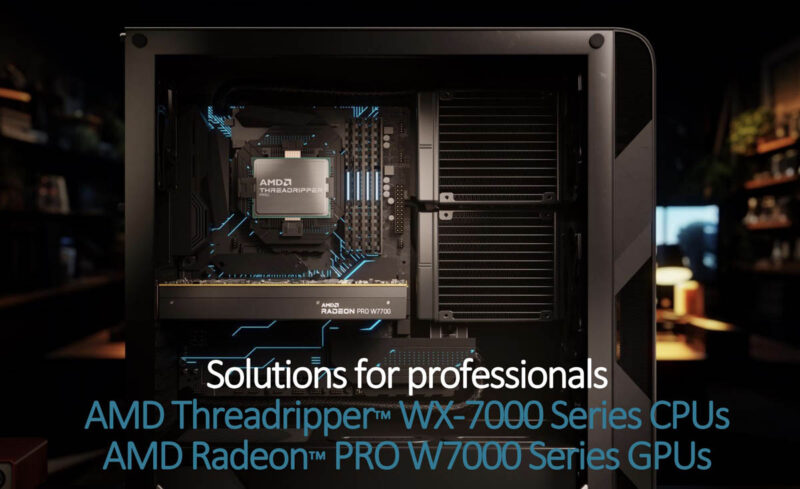 AMD Radeon Pro W7700 And Threadripper Pro WX 7000