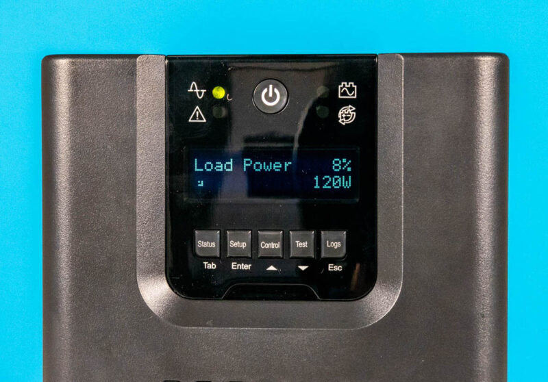 CyberPower PR1500LCD Front LCD Load Power