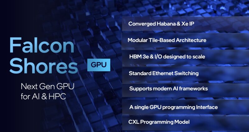 Intel SC23 Updated Falcon Shores Slide With HBM3e