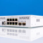 MikroTik CRS310 8G 2S IN Front Angle 2