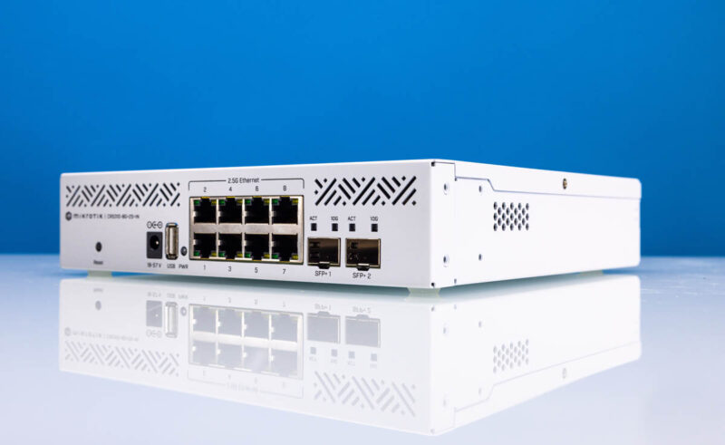 MikroTik CRS310 8G 2S IN Front Angle