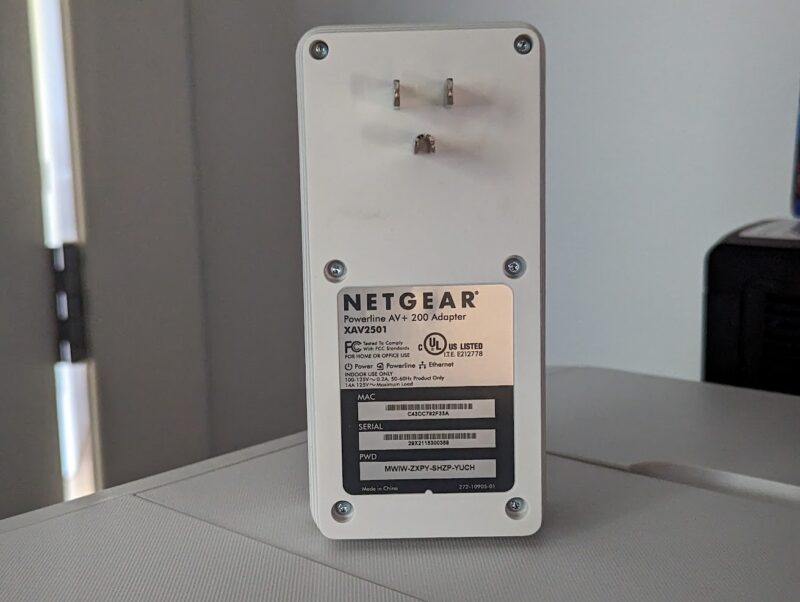 Netgear Powerline AV Plus 200 Adapter XAV2501 In Office