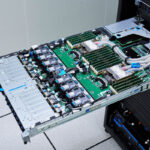 QCT QoolRack QuantaGrid D54X 1U Liquid Cooled Out Of Rack Angle