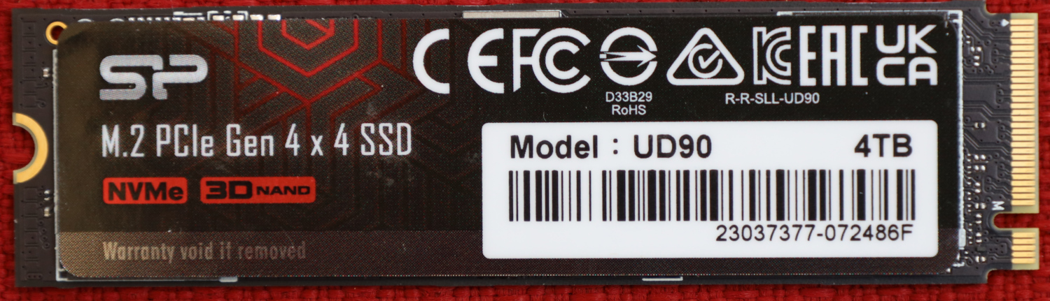 Silicon Power UD90 SSD 4To NVMe 4.0 Gen4 PCIe M.2