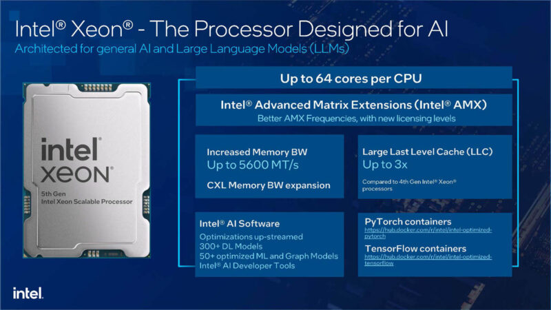 5th Gen Intel Xeon AI Highlights