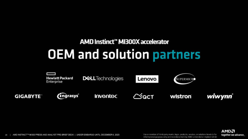 AMD Instinct MI300X OEMs