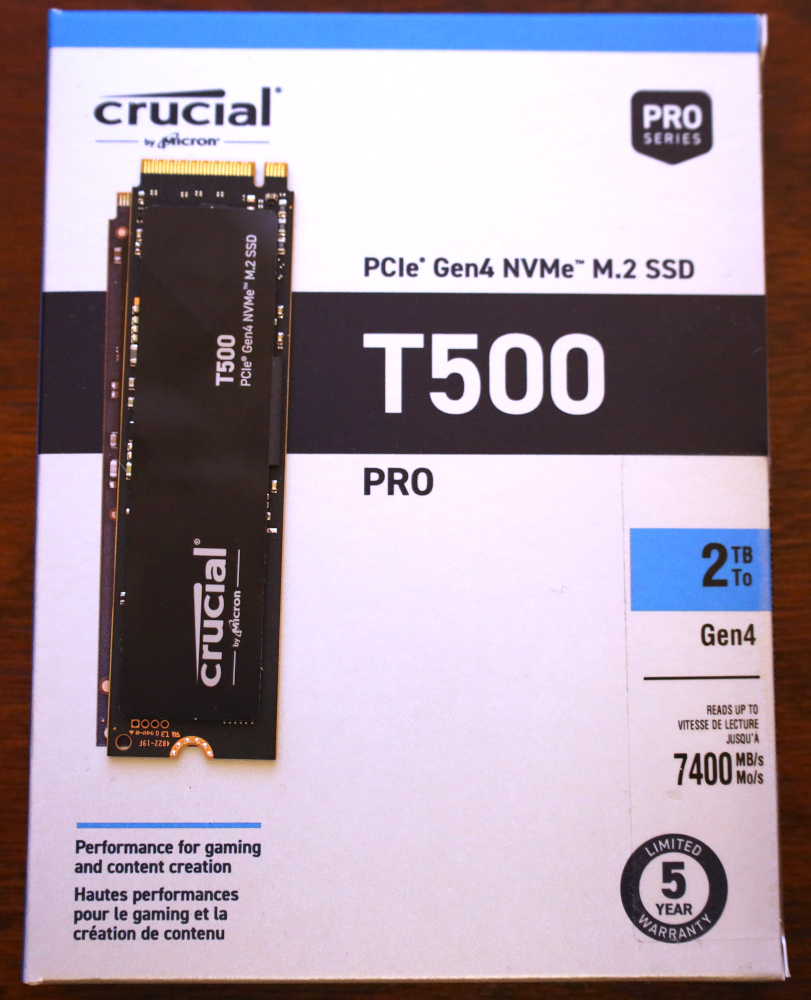 Crucial T500 2TB Box