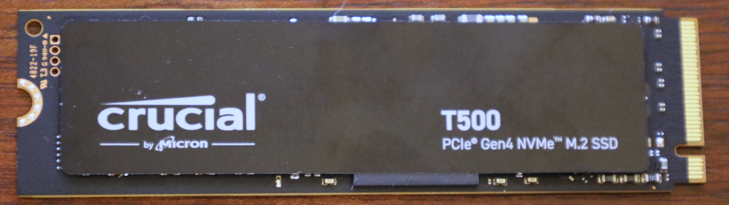 SSD Crucial T500 M.2 2 To PCI Express 4.0 TLC NVMe avec