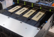 Big Gigabyte NVIDIA AI Servers at SC23 Gigabyte G593 SD0 NVIDIA HGX H100 8 GPU Slide Out Tray 2