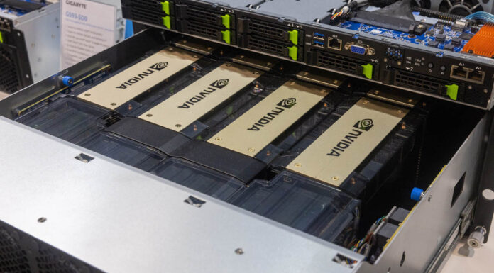 NVIDIA Blows-out Earnings as Over 83 Percent of Revenue From the AI Data Center Boom Gigabyte G593 SD0 NVIDIA HGX H100 8 GPU Slide Out Tray 2