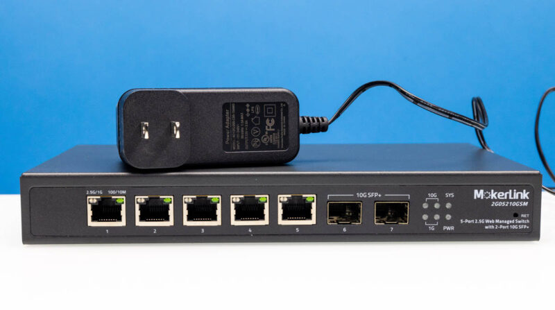 MokerLink 2G05210GSM Front With Power Supply