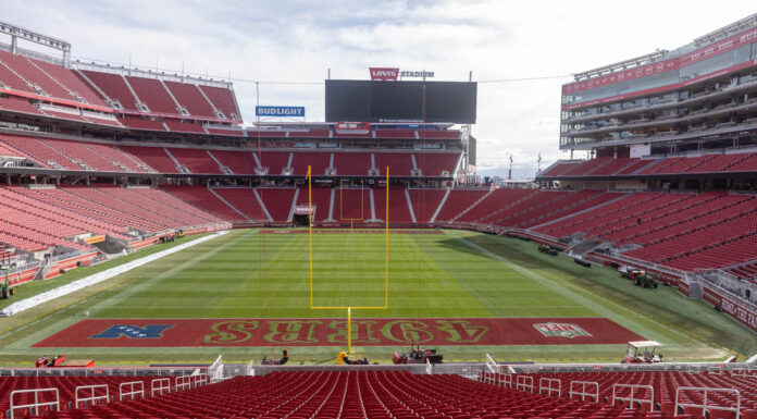 Super Bowl Sunday Check Out the 49ers Stadium Data Center Press Box and Stats Room 49ers Levis Stadium Field 1