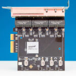 IO Crest 6x 2.5GbE PCIe Card ASMedia ASM1812 Heatsink Off