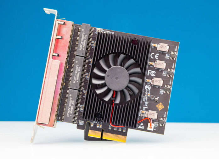 IO Crest 6x 2.5GbE PCIe Card Front