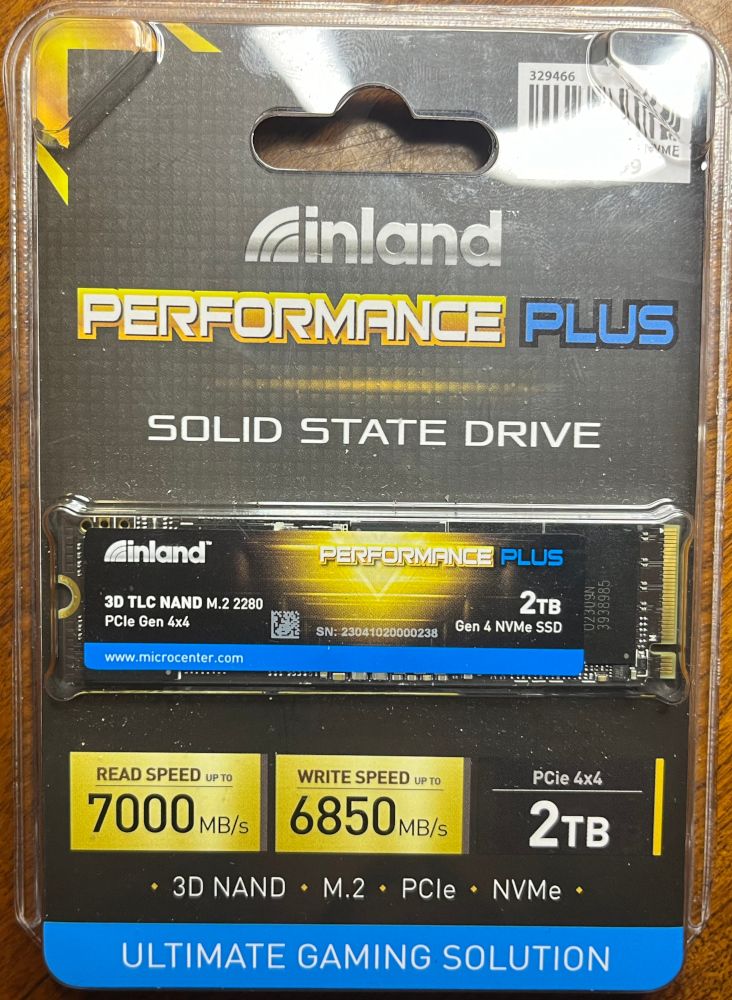 Inland Performance Plus 2TB 2TB Box
