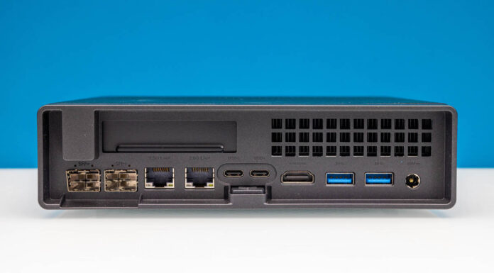 Minisforum MS-01 Review The 10GbE with PCIe Slot Mini PC Minisforum MS 01 Back