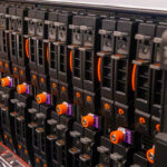 Pure Storage FlashBlade S Front Angle Blades Close