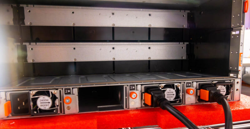 Pure Storage FlashBlade S Rear FIOM Out And Power Supplies