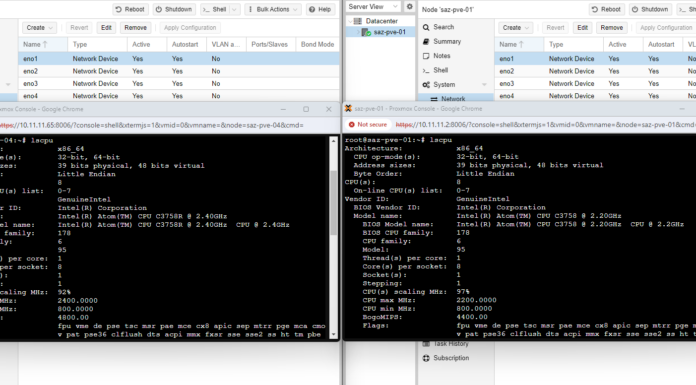 Intel X553 Networking and Proxmox VE 8.1.3 Qotom C3758R And C3758 Proxmox VE 8.1.3