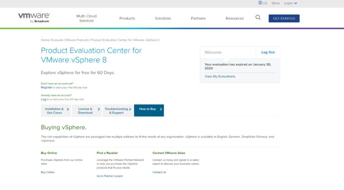 VMware End of Availability on Many VMware vSphere Editions VMware VSphere 8 Trial 2024 01 16