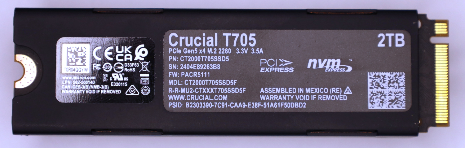 Crucial T705 2TB Back
