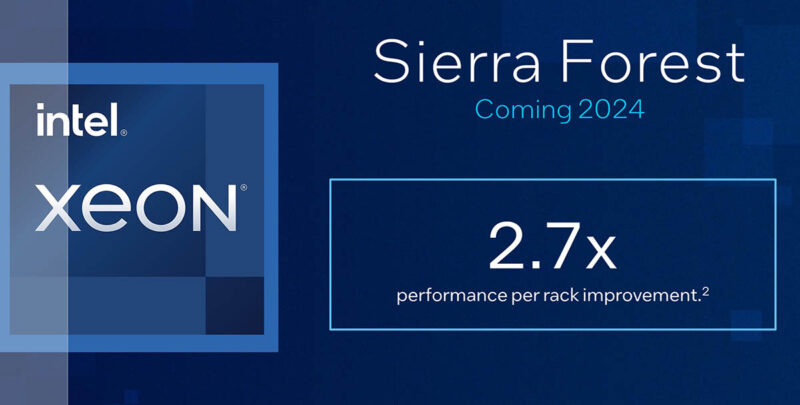 Intel Sierra Forest 2.7x