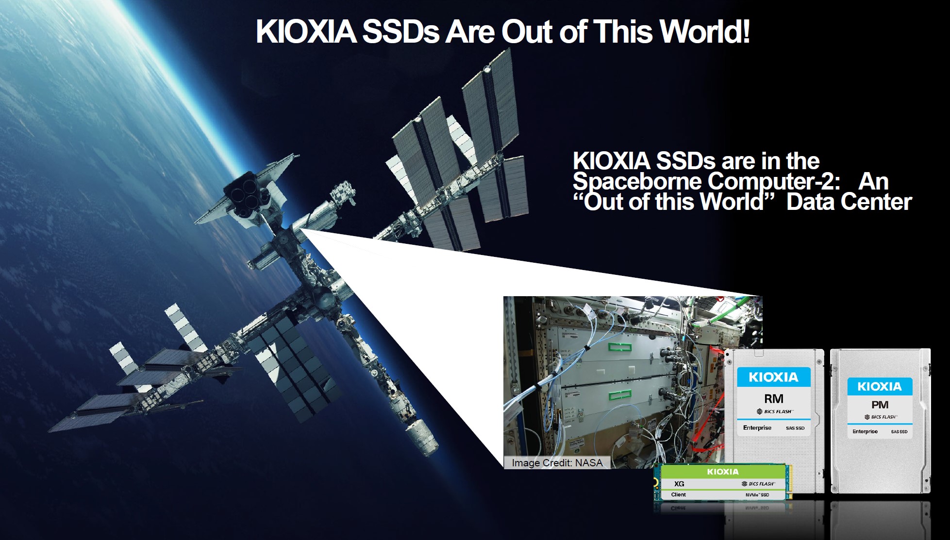 Kioxia SSDs In HPE Spaceborne Computer 2 HPE Edgeline EL4000 And HPE DL360 Gen10