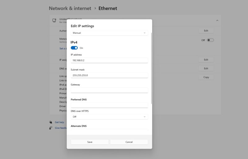 Manual Management IP Address Settings In Windows Hasivo