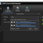 QNAP External RAID Manager QNAP TR 002 Create RAID Group Select Disks