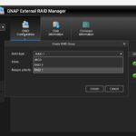QNAP External RAID Manager QNAP TR 002 Create RAID Group Select RAID Config