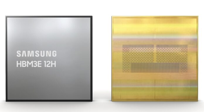 Samsung HBM3E 12H 36GB In Production Q2 2024 Samsung HBM3E 12H 36GB