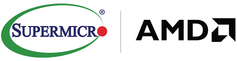 Supermicro And AMD Logos