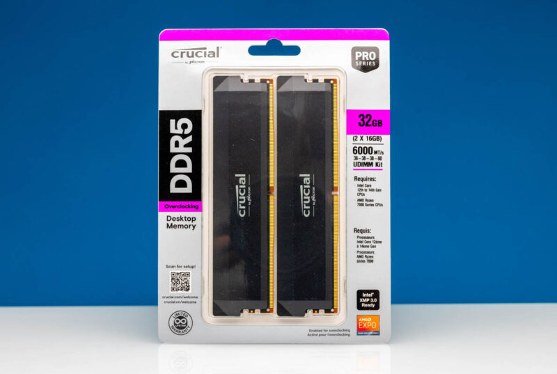 Crucial Pro 16GB DDR5 6000 2x DIMM Kit Package