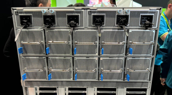 Unique Inventec P8000IG6 8x NVIDIA B100 System Shown at GTC 2024 Inventec P8000IG6 Rear At GTC 2024