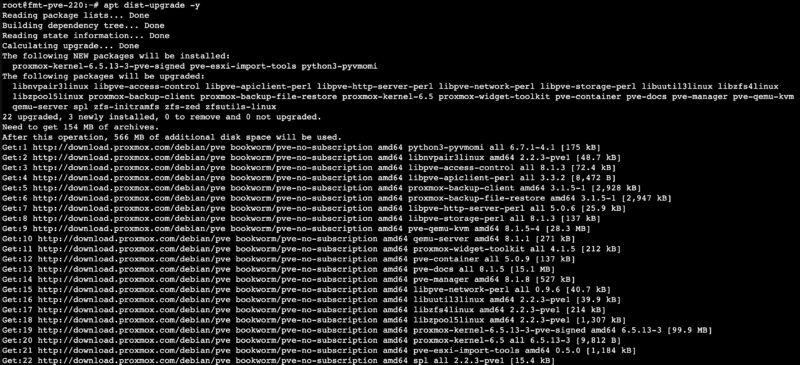 Proxmox VE 8.1 Dist Upgrade Installs VMware ESXi Importer